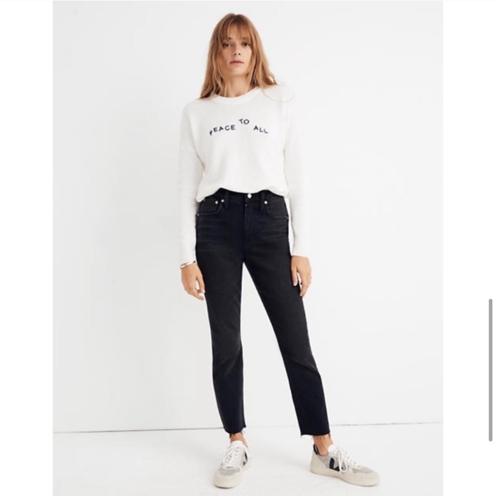 Madewell Peace To All Westlake Pullover Sweater - image 5